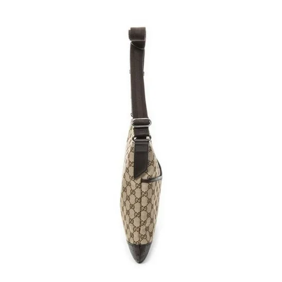 Gucci Web Media Messenger Beige Brown GG Canvas - Picture 4 of 10